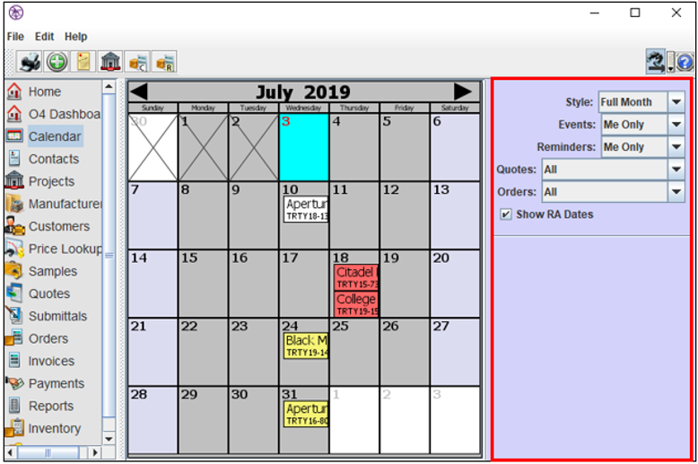 Navigating the Calendar – Ingen Software