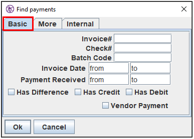 Using The Find Feature In Payments   Ingen Software